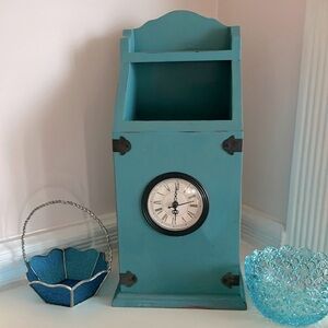 Shabby Chic Clock Tower, Solid Wood, With Storage Space